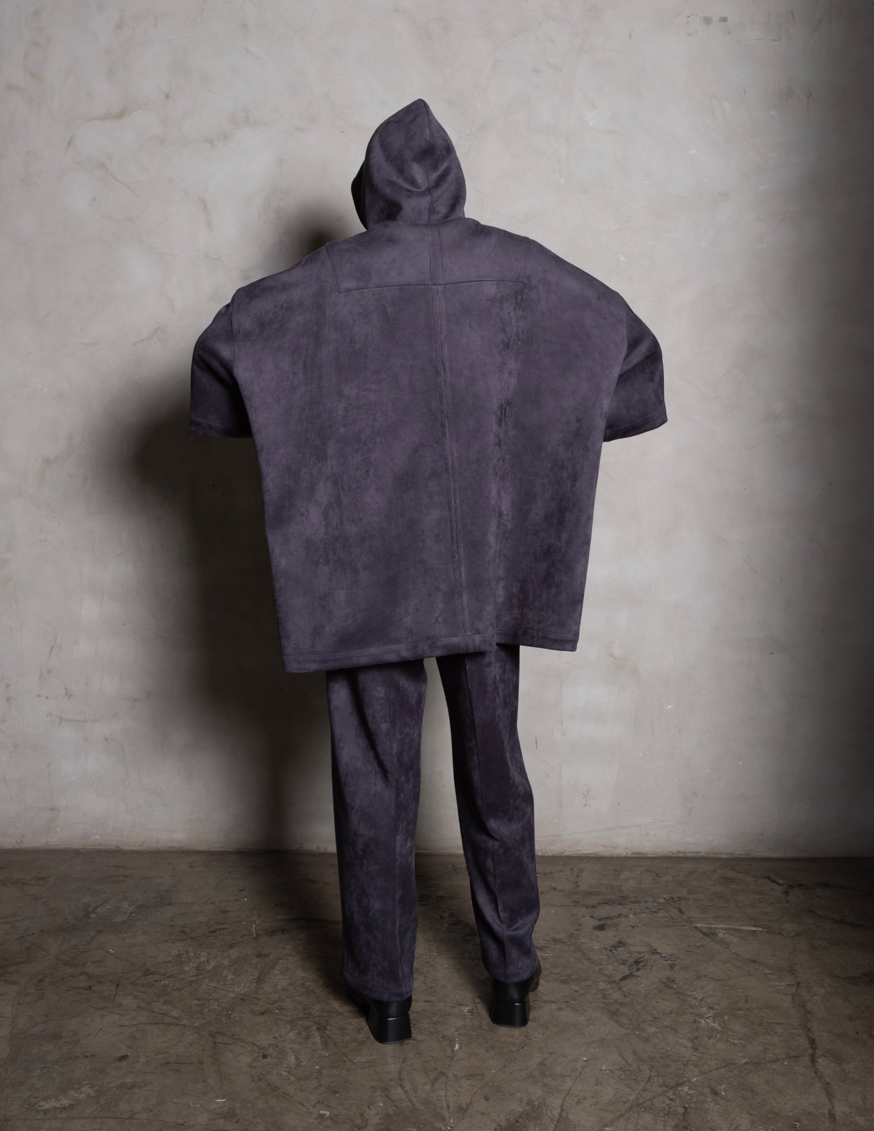 BLUSÃO CANGURU SUEDE AZUL MARINHO
