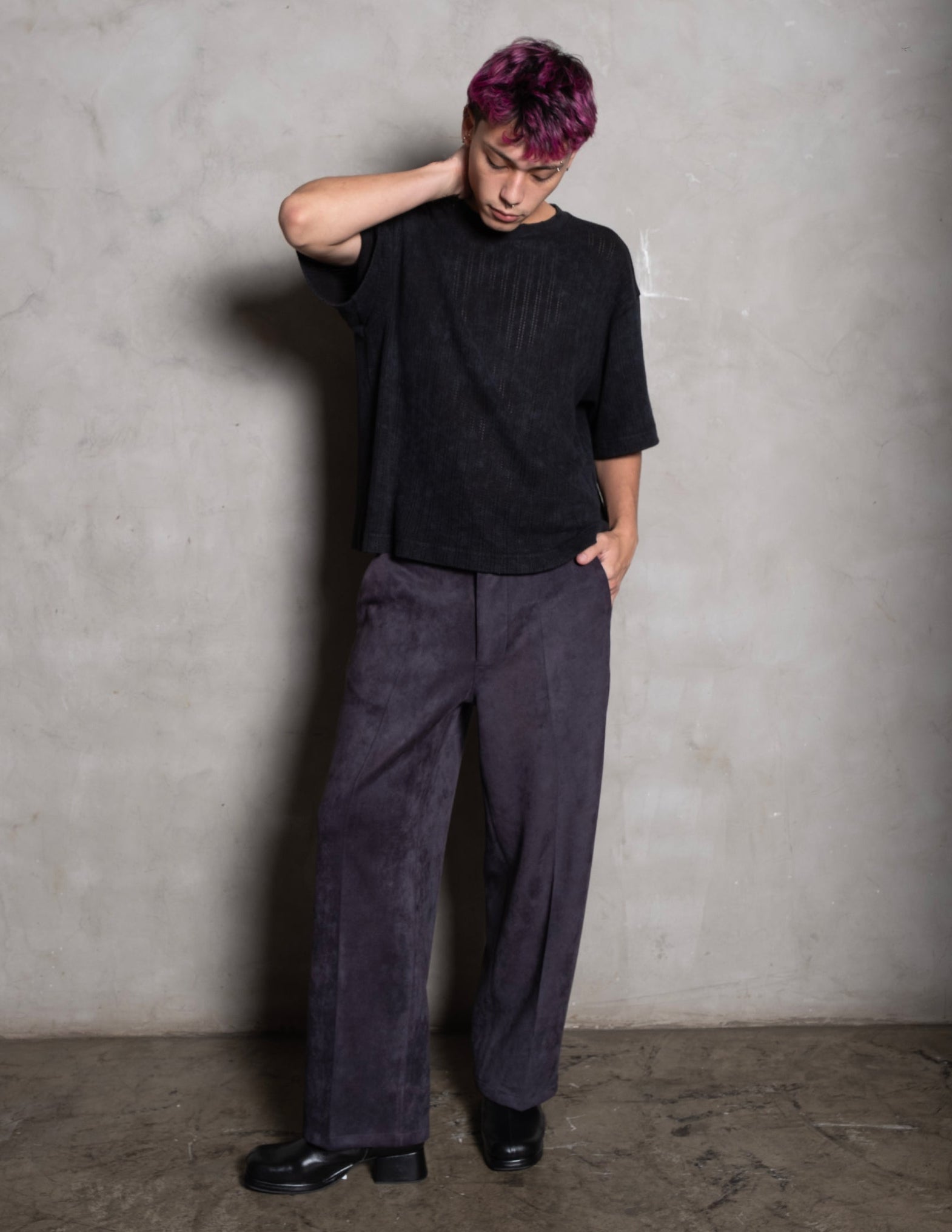 CALÇA PAULISTA SUEDE AZUL MARINHO
