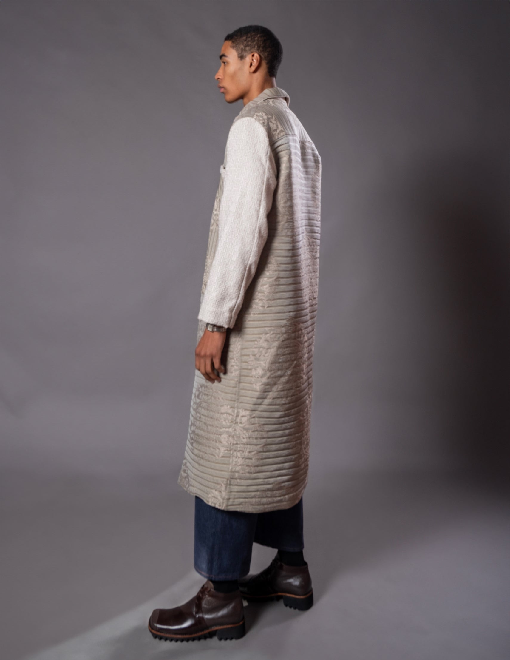 TRENCH COAT JACQUARD