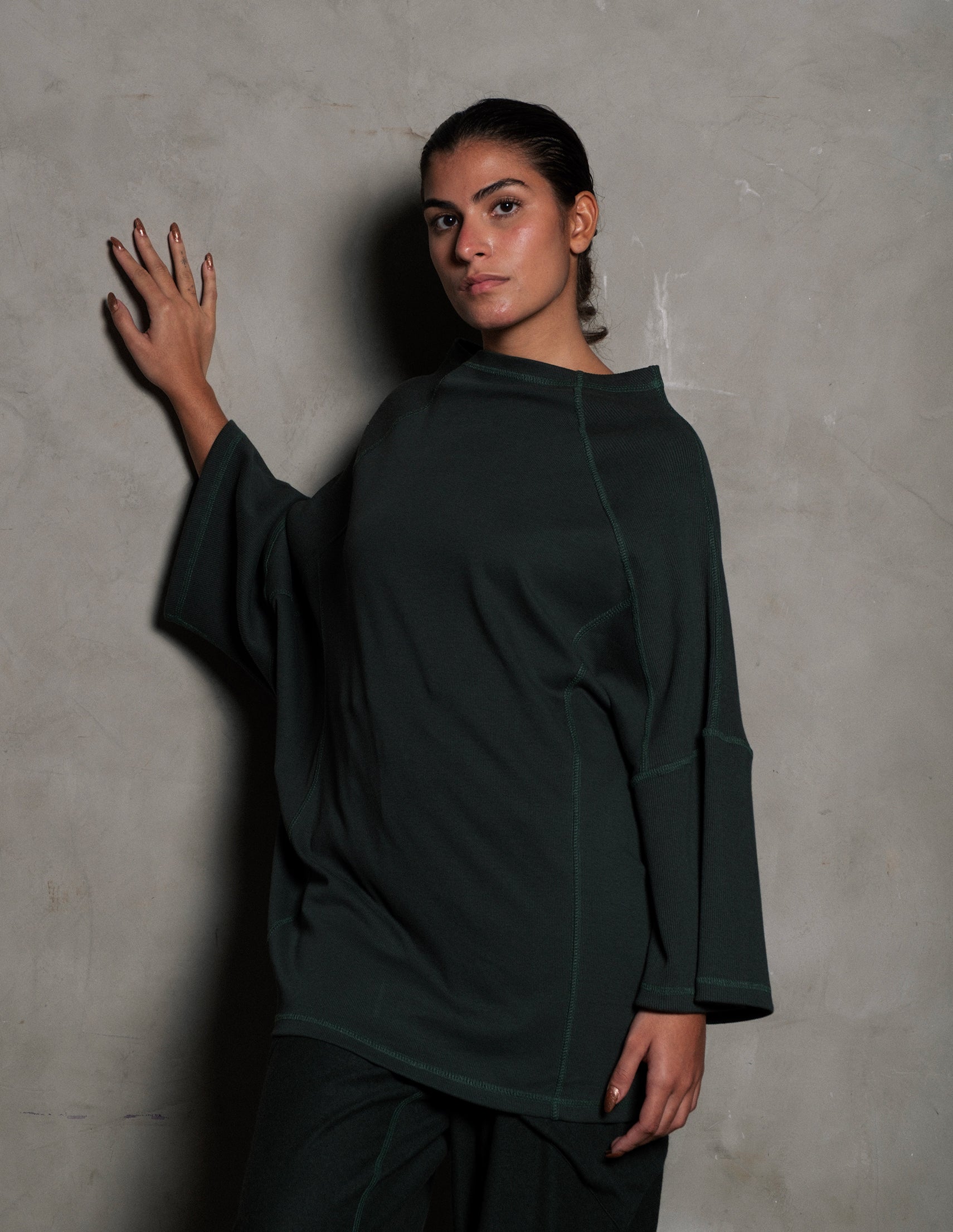 T-SHIRT JUNGLE CANELADA VERDE
