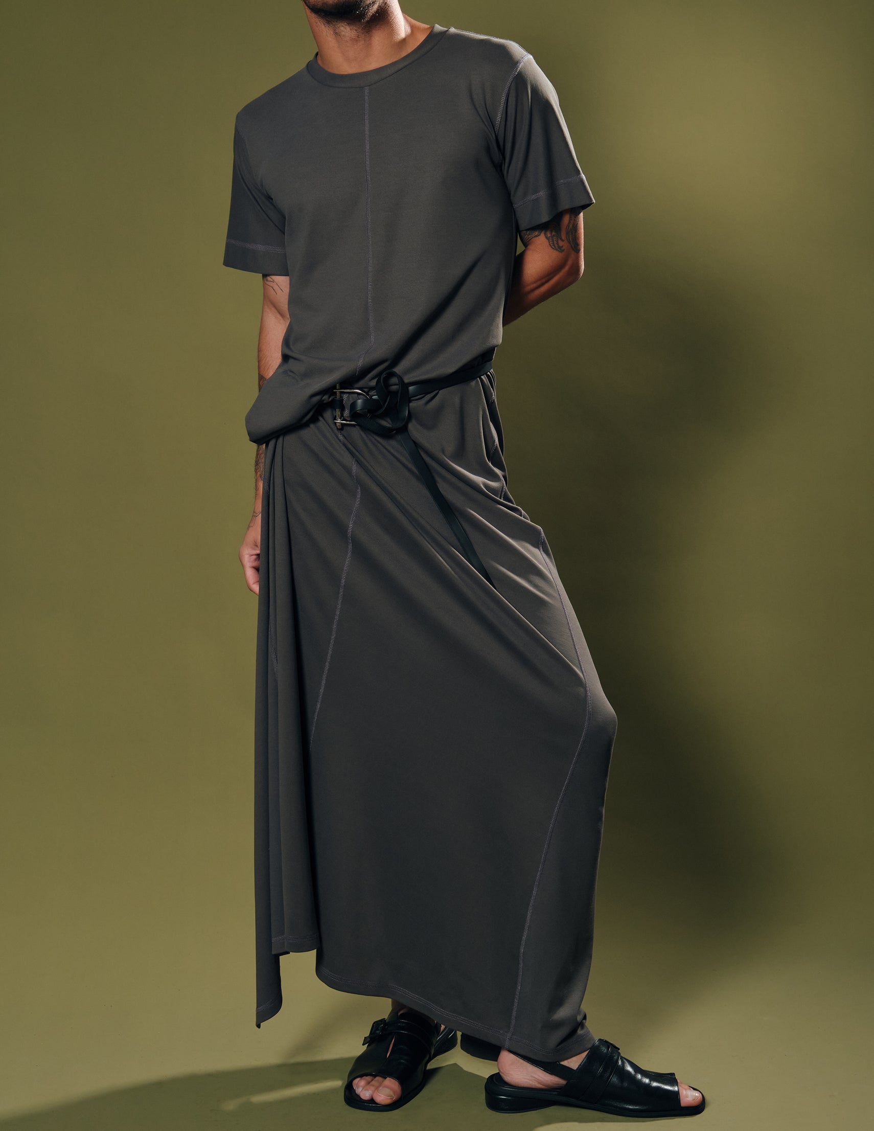 VESTIDO CECI CINZA