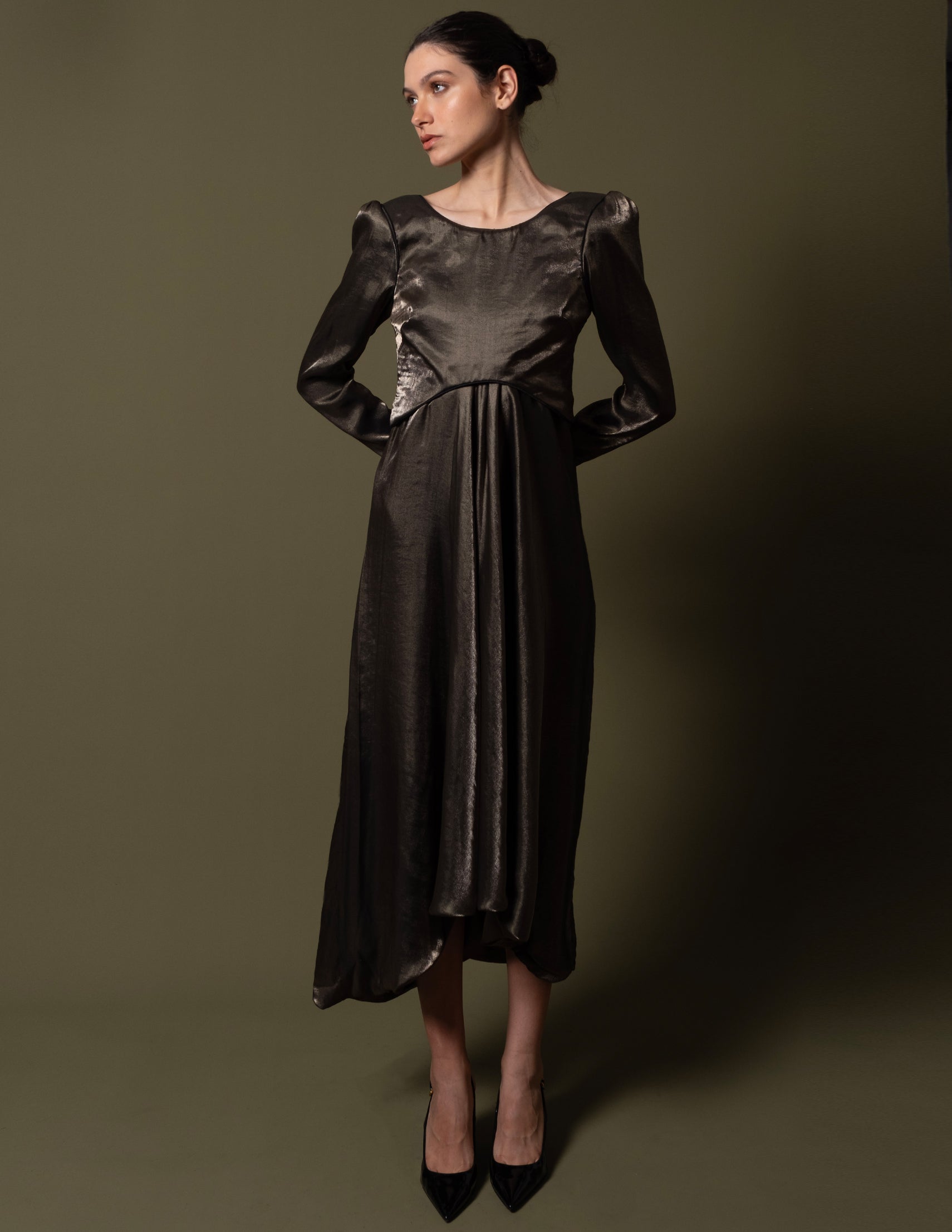 VESTIDO LECLAUX BRONZE
