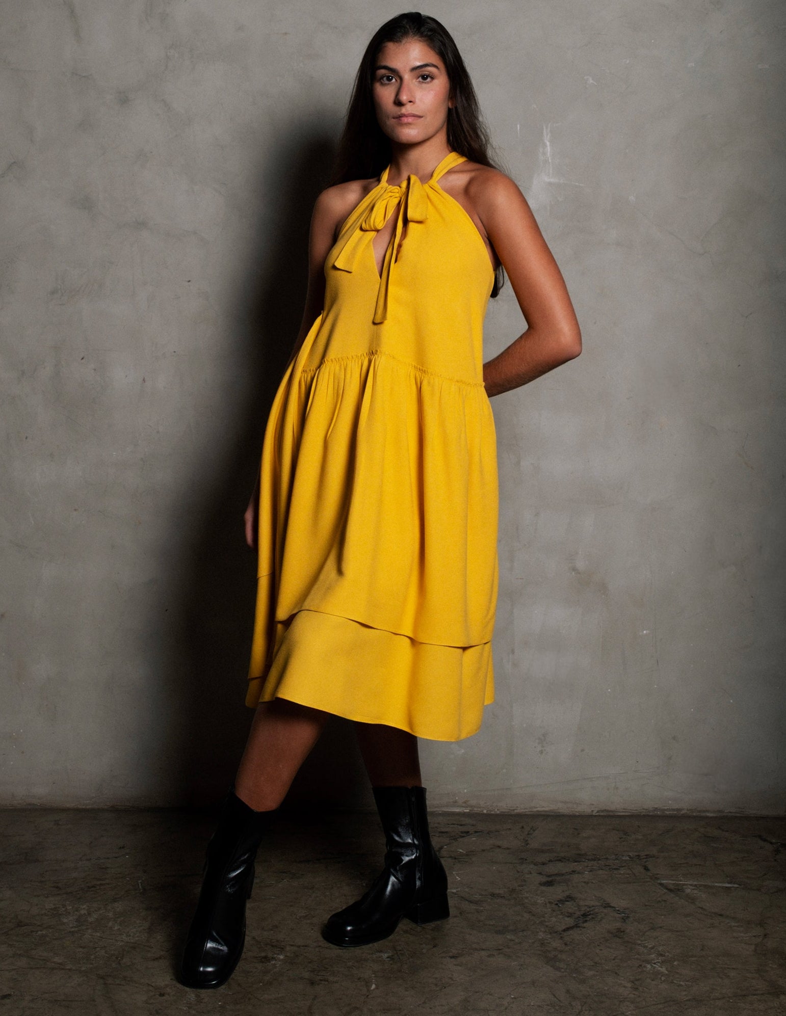 VESTIDO MALTA AMARELO