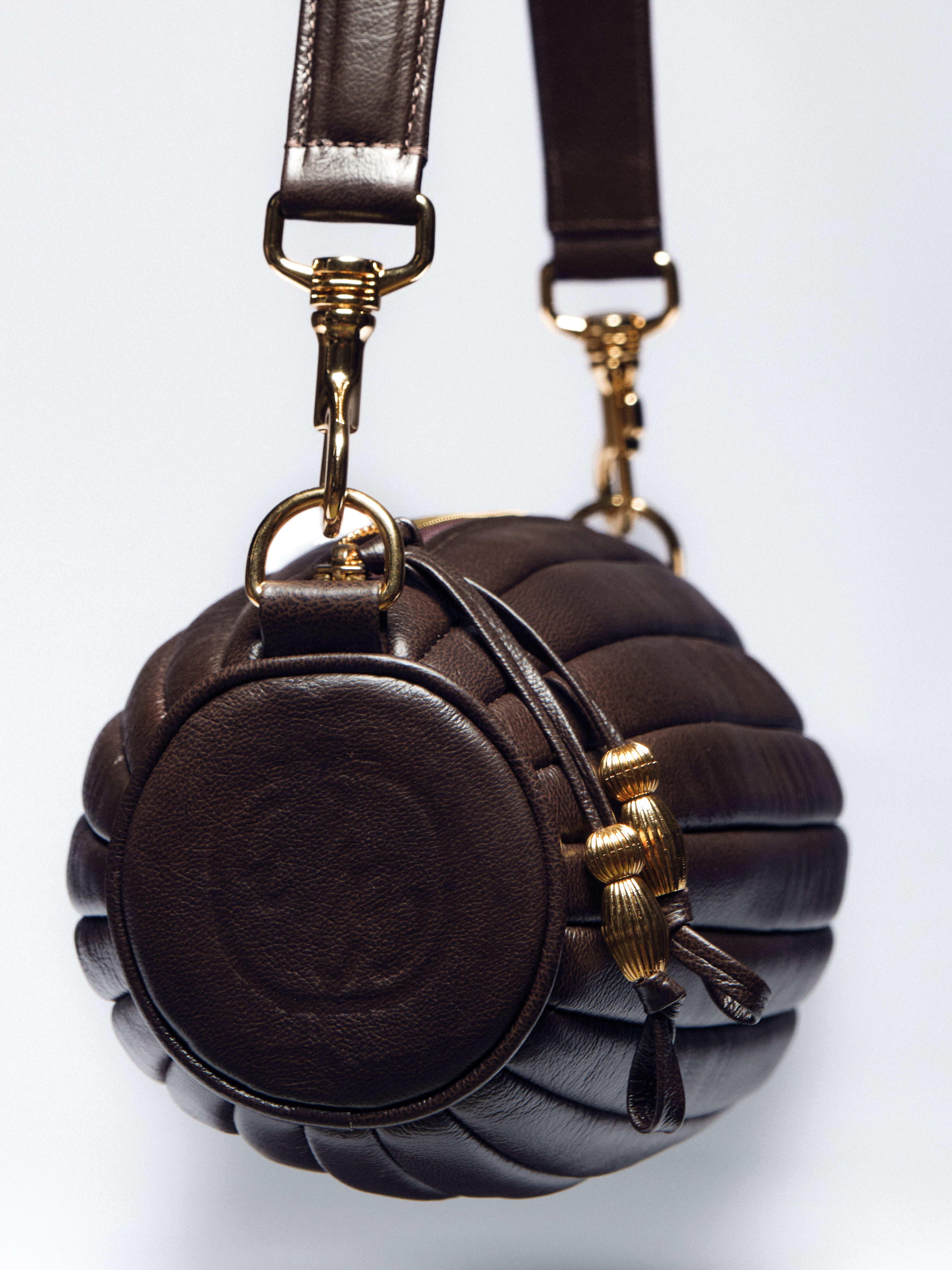 BOLSA CACAU OURO MARROM