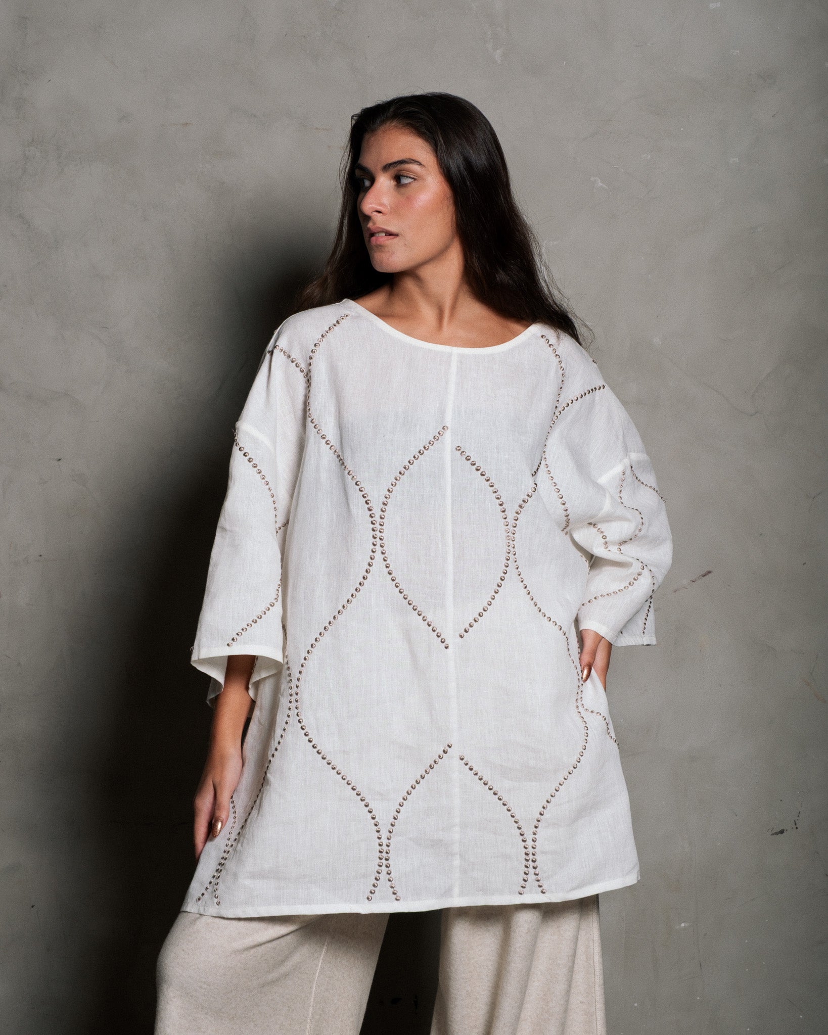 T-SHIRT FLOSI AREIA