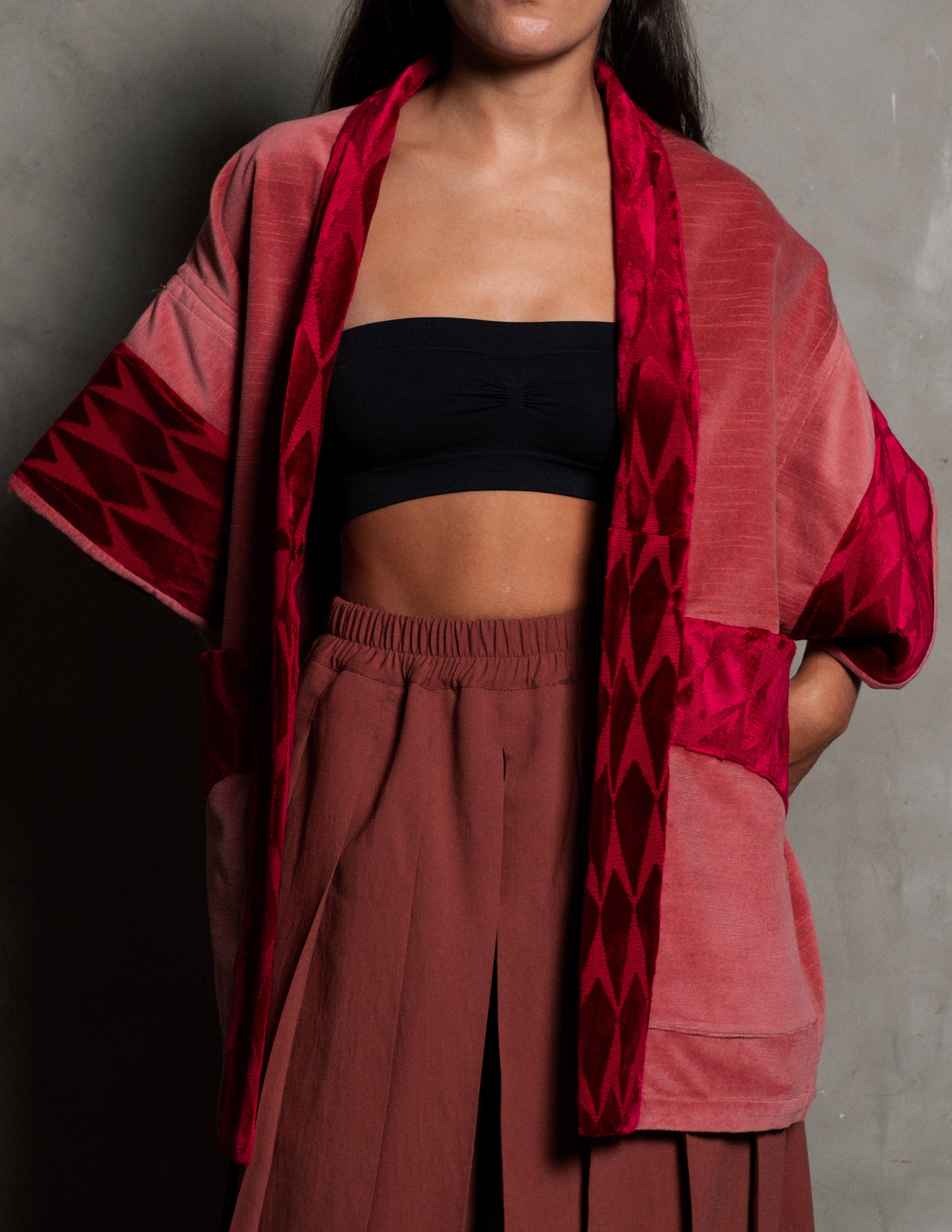 KIMONO PARIS VELUDO DE SEDA