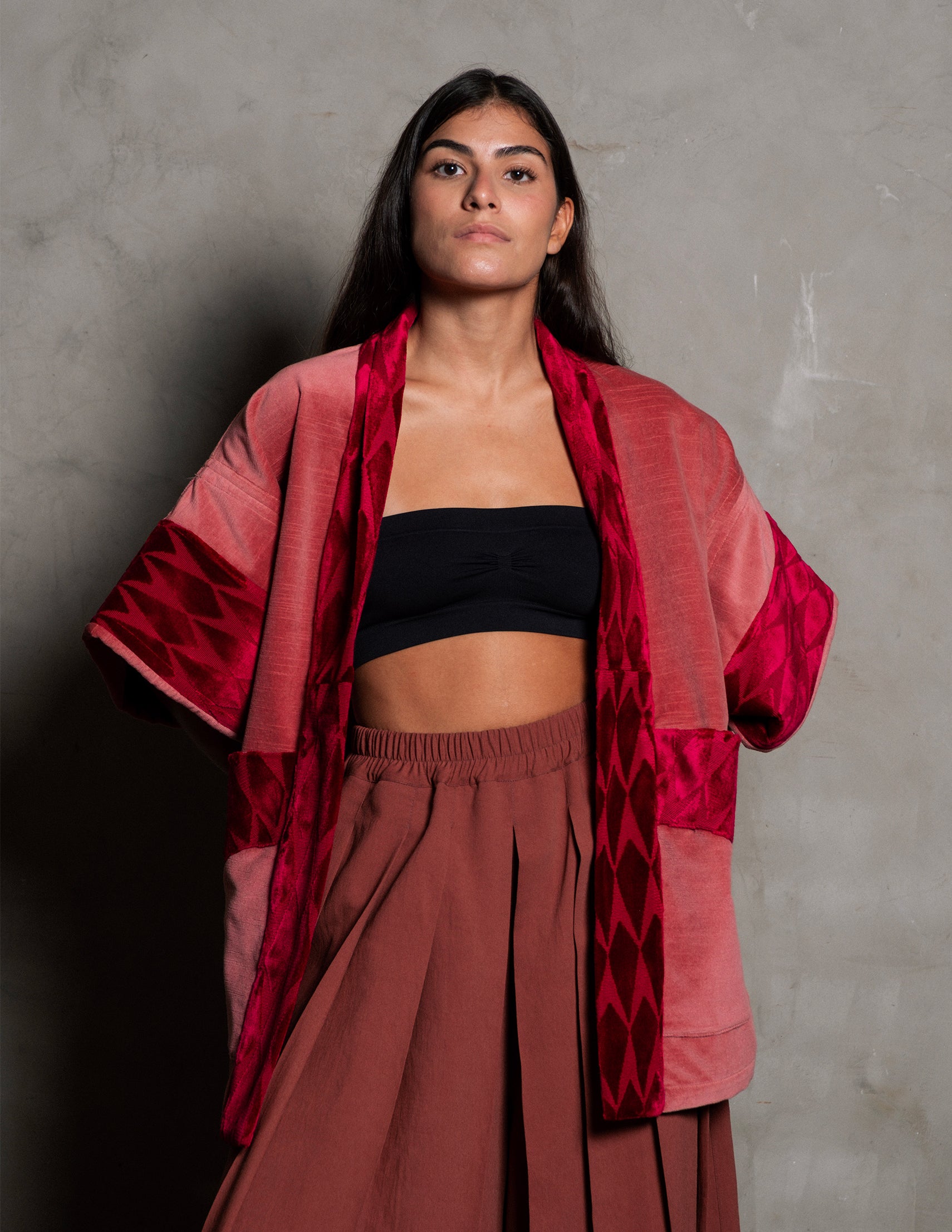KIMONO PARIS VELUDO DE SEDA