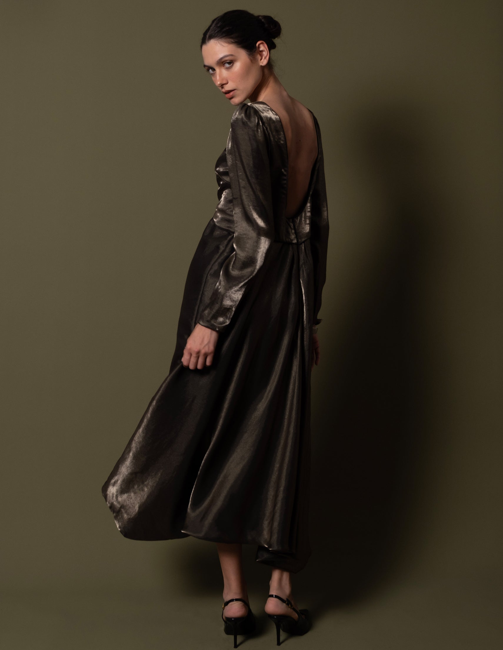 VESTIDO LECLAUX BRONZE