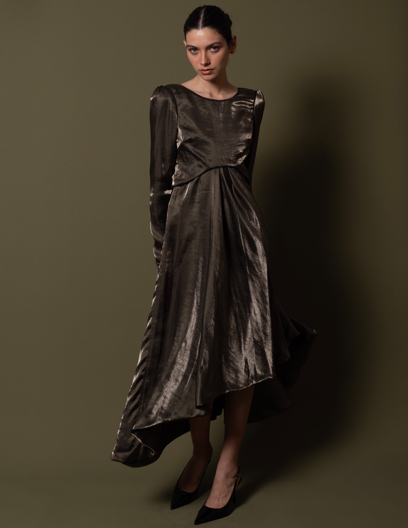 VESTIDO LECLAUX BRONZE