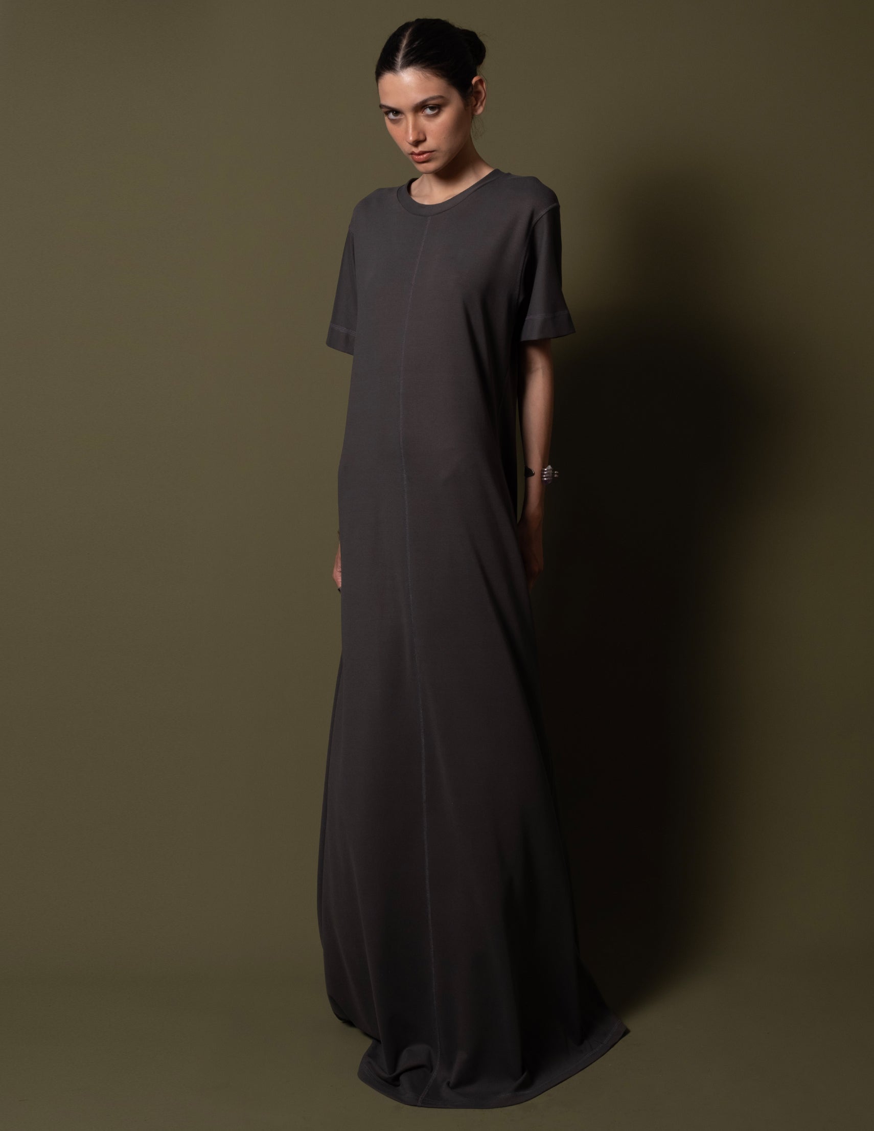 VESTIDO CECI CINZA