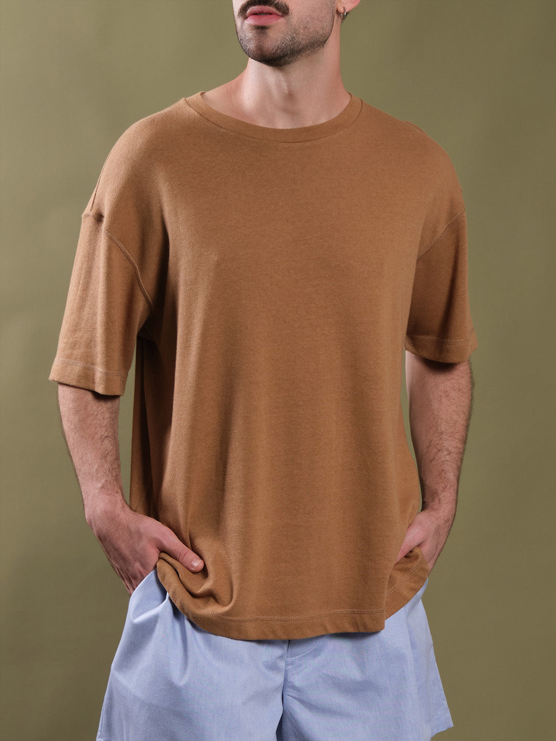 T-SHIRT JOÃO MARROM